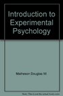 Introduction to experimental psychology