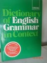 Dictionary of English grammar in context