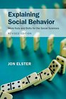 Explaining Social Behavior More Nuts and Bolts for the Social Sciences