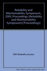 Reliability and Maintainability Symposium 1991 Proceedings