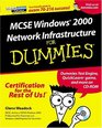 MCSE Windows 2000 Network Infrastructure for Dummies with CDROM covers
