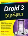 Droid 3 For Dummies