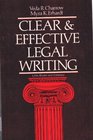 Clear and Effective Legal Writing