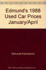 Edmund's 1988 Used Car Prices January/April