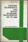 Western Technology  Soviet Economic Development 19171930
