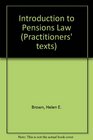 Introduction to Pensions Law
