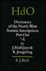 Dictionary of the NorthWest Semitic Inscriptions
