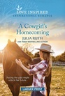 A Cowgirl's Homecoming (Four Sisters Ranch, Bk 1) (Love Inspired, No 1572) (Larger Print)