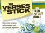 101 Verses that Stick for Teens based on the NIV Teen Study Bible Bible Verses for Your Locker or Home