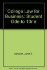 College Law for Business Student Gdeto 10re