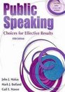 Public Speaking Choices For Effective Results