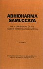Abhidharmasamuccaya The Compendium of the Higher Teaching