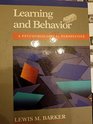 Learning and Behavior A Psychobiological Perspective