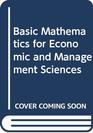Basic Mathematics for Economic and Management Sciences