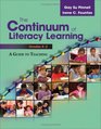 The Continuum of Literacy Learning Grades K2 A Guide to Teaching
