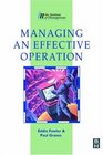 Managing an Effective Operation