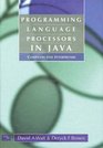 Programming Language Processors in Java Compilers and Interpreters AND Concepts of Programming Languages