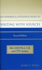 The Rowman  Littlefield Guide to Writing with Sources Second Edition  Second Edition