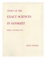 Census of the Exact Sciences in Sanskrit