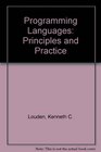 Programming Languages Principles and Practice
