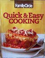 Family Circle Quick  Easy Cooking Vol 1