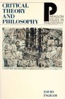 Critical Theory and Philosophy