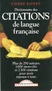 Dictionnaire Des Citations De Langue Fra