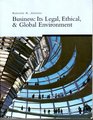 Business Its Legal ethical  Global Environment