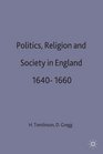 Politics Religion and Society in England 164060