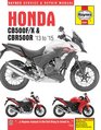 Honda CB500F/X  CBR500R Service and Repair Manual 201316