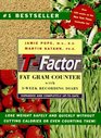 The TFactor Fat Gram Counter Completely UpToDate With 3Week Recording Diary
