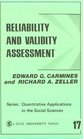 Reliability and Validity Assessment (Quantitative Applications in the Social Sciences)