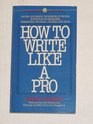 How to Write Like a Pro