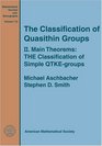 The Classification of Quasithin Groups