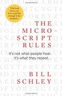 The MicroScript Rules It's not what people hear It's what they repeat