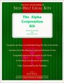 The Alpha Corporation Kit Special Book Edition With Removable Forms