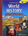 McDougal Littell Middle School World History Pennsylvania Student's Edition Grades 68 Ancient through Early Modern Times 2009