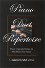 Piano Duet Repertoire Music Originally Written for One Piano Four Hands