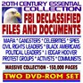20th Century Essential Collection of FBI Declassified Files and Documents Mafia Celebrities Spies Civil Rights Leaders J Edgar Hoover Protest Groups Communists