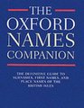 The Oxford Names Companion