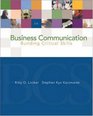 Business Communication Building Critical Skills with PowerWeb and BComm Skill Booster