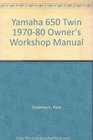 Haynes Yamaha 650 Twins Owners Workshop Manual 7080
