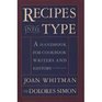 Recipes into type A handbook for cookbook writers and editors