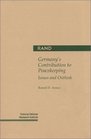 Germany's Contribution to Peacekeeping Issues and Outlook
