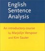 English Sentence Analysis An Introductory Course