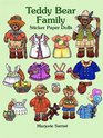 Teddy Bear Family Sticker Paper Dolls