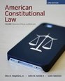 American Constitutional Law Volume I Sources of Power and Restraint 6th