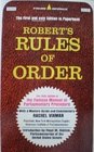 Robert's Rules of order,