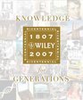 Knowledge for Generations Wiley and the Global Publishing Industry