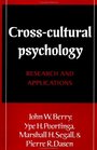 CrossCultural Psychology  Research and Applications